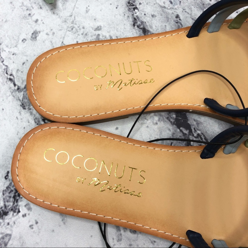 NEW Coconuts by Matisse Dorcey rainbow slides - Picture 3 of 5